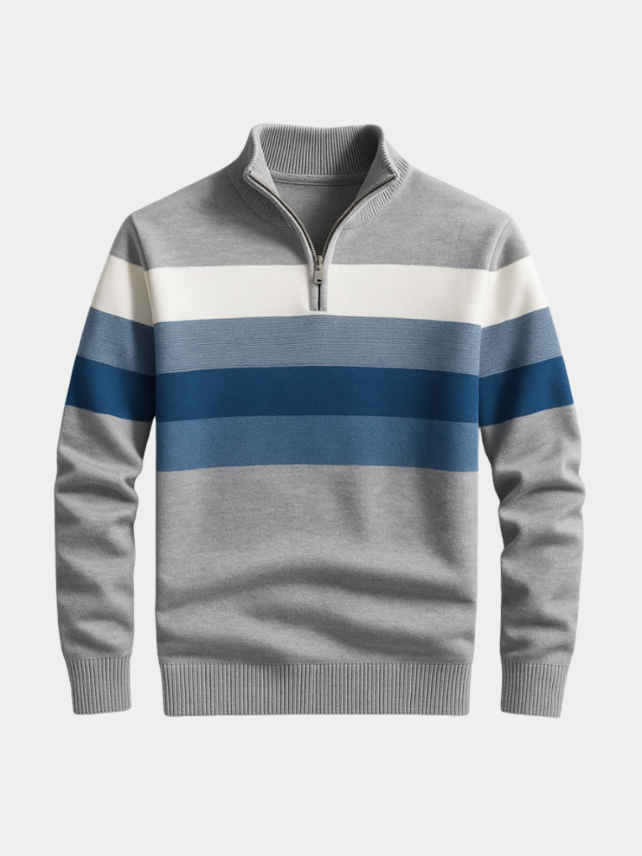 PULLOVER AVEC ZIP POUR HOMME